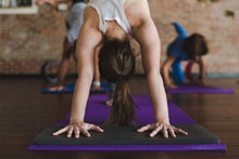 Load image into Gallery viewer, SukhaMat Yoga Knee Pad - New! 15mm (5/8") Thick - The Best Yoga Knee pad for a Pain Free Fitness Exercise Workout. Cushions Pressure Points. Complements Your Full-Size Yoga mat. (Black)