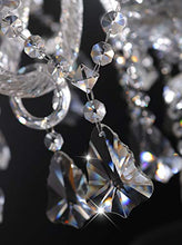 Load image into Gallery viewer, Clear 15 Lights K9 Crystal Chandelier Modern Luxurious Light Candle Pendant Lamp Ceiling Living Room Lighting for Dining Living Room Bedroom Hallway Entry 32x35 Inch Gifts(Color Clear)