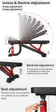 Load image into Gallery viewer, YouTen Adjustable Bench Press for Abs Exercise Like Dragon Flag, Easy Moving Versatility Flat Incline Decline Bench, Weight Capacity Home Gym Equipment Black