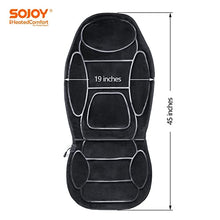 Load image into Gallery viewer, Sojoy Winter Car Seat Cushion for Driver, Warm Soft Car Seat Cover with Multi-Functional Controller for Cold Days(Black)