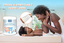 Load image into Gallery viewer, Disposable Cloth Bamboo Diaper Liners –Fragrance Free, Chlorine Free & Eco-Friendly , Flushable Biodegradable Reusable Liners for Cloth Diaper - 100 Sheets per roll