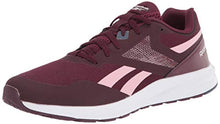 Load image into Gallery viewer, Reebok Women's Runner 4.0 Running Shoe, Maroon/Classic Pink/Smoky Indigo, 5