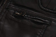 Load image into Gallery viewer, LJYH Boys' Faux Soft Leather Jackets Children Biker Outerwear Coats Black 5/6yrs