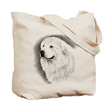Load image into Gallery viewer, CafePress Great Pyrenees Bairney 2, Natural Canvas Tote Bag, Reusable Shopping Bag