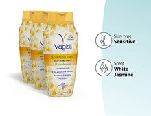 Load image into Gallery viewer, Vagisil Scentsitive Scents Daily Intimate Feminine Wash for Women - White Jasmine, Gynecologist Tested, Fresh and Gentle on Skin, 12 Ounce, Pack of 3