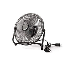 Load image into Gallery viewer, Mainstay 9" Durable Metal High-Velocity Fan with Three-Speed Rotary Switch, Black (1)