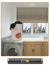 Load image into Gallery viewer, HKEC 19.7"Waterproof Foldable Storage Bin, Dirty Clothes Laundry Basket, Canvas Organizer Basket for Laundry Hamper, Toy Bins, Gift Baskets, Bedroom, Clothes, Baby Hamper (Pink/Black Pineapple)