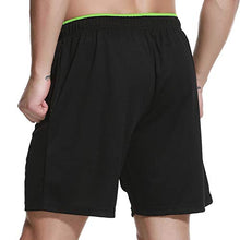 Load image into Gallery viewer, CENFOR Men's 7" Athletic Workout Shorts with Pockets Drawstring Quick Dry Breathable Active Training Shorts(Black,S)