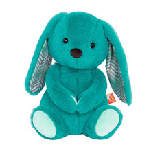 Load image into Gallery viewer, B. toys – Plush Bunny – Super Soft Stuffed Animal – Teal – 12” – Washable Rabbit Toy – for Babies, Toddlers, Kids – Happy Hues – Cottontail Cutie – 0 Months + (BX1926C30Z)