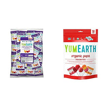 Load image into Gallery viewer, YumEarth Organic Fruit Snacks, 50 snack packs & Organic Lollipops, Assorted Flavors, 50 Count (Packaging May Vary)