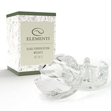 Load image into Gallery viewer, Fermentation Weight Set of 2 - Glass Fermentation Weights for Mason Jars (Wide Mouth), Perfect for Glass Jar Fermentation, Pickling Kit, Glass Weights for Fermenting Jars, Canning Weights