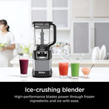 Load image into Gallery viewer, Ninja AMZ493BRN Compact Kitchen System, 1200W, 3 Functions for Smoothies, Dough & Frozen Drinks with Auto-IQ, 72-oz.* Blender Pitcher, 40-oz. Processor Bowl & 18-oz. Single-Serve Cup, Grey