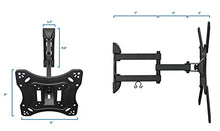 Load image into Gallery viewer, Mount-It! Full Motion TV Wall Mount Monitor Wall Bracket with Swivel and Articulating Tilt Arm, Fits 26 32 35 37 40 42 47 50 55 Inch LCD LED OLED Flat Screens up to 66 lbs and VESA 400x400