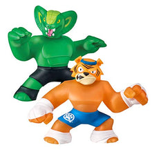 Load image into Gallery viewer, Heroes of Goo Jit Zu 2 Pack of Glow in The Dark Action Figures, Tygor Vs Viper