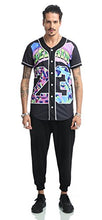 Load image into Gallery viewer, PIZOFF Short Sleeve Arc Bottom 3D Colorful Number 23" Print Baseball Jersey Shirt Y1724-19-M