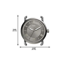 Load image into Gallery viewer, Fossil Men's Copeland Quartz Stainless Steel and Leather Three-Hand Watch, Color: Smoke, Brown (Model: FS5664)