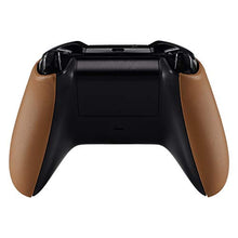 Load image into Gallery viewer, eXtremeRate Brown Luxury PU Leather Top Shell Front Housing Faceplate Replacement Parts with Side Rails Panel for Xbox One X & One S Controller (Model 1708)