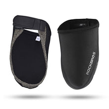 Load image into Gallery viewer, ROCKBROS Cycling Shoe Covers Toe Covers Winter Toe Warmers Cycling Overshoes Protectors Kevlar Black 1 Pair L/XL(7-12US)