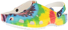 Load image into Gallery viewer, Crocs Classic Tie Dye Clog | Comfortable Slip On Water Shoes, Multi, 12 Women/10 Men