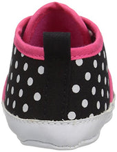 Load image into Gallery viewer, Luvable Friends Unisex Baby Crib Shoes, Black With Polka Dots, 0-6 Months