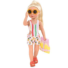 Load image into Gallery viewer, Glitter Girls by Battat – Bright as The Sun! – 14" Deluxe Swimsuit Doll Outfit – Toys, Clothes, & Accessories for Girls Ages 3 & Up, Brown