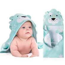 Load image into Gallery viewer, Newborn Baby Bath Hooded Towel 100% Cotton, Soft Ultra Absorbent and Hypoallergenic Towel for Infant Toddler Boys Girls Perfect Gifts for newborn