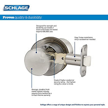 Load image into Gallery viewer, Schlage F40 GEO 619 Georgian Door Knob, Bed & Bath Privacy Lock, Satin Nickel