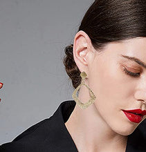 Load image into Gallery viewer, Rhombus Fashion Vintage Geometric Dangle Earrings,14K Gold Plated for Women Girl Gifts Valentines/Birthday/ Anniversary / Mother’s Day