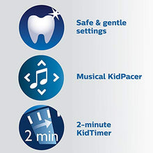Load image into Gallery viewer, Philips Sonicare HX6321/02 Sonicare for Kids Rechargeable Electric Toothbrush, Blue