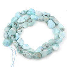 Load image into Gallery viewer, Love Beads Natural Stone Irregular Genuine Larimar Stone Beads 4-7mm Beads for Jewelry Making DIY Beads Bracelets 15inches