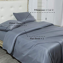 Load image into Gallery viewer, SONORO KATE Bed Sheet Set Super Soft Microfiber 1700 Thread Count Luxury Egyptian Sheets 16-Inch Deep Pocket,Wrinkle and Hypoallergenic-4 Piece (Dark Grey, King)