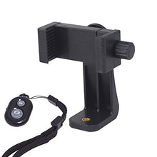 Load image into Gallery viewer, Bestshoot Phone Tripod Mount Adapter & Smartphone Remote Controller, Smartphone Holder Clip Compatible with iPhone Samsung and All Cell Phones, Rotates Vertical Horizontal Adjustable Clamp