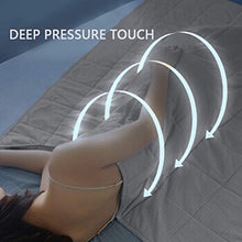 Load image into Gallery viewer, Waowoo Adult Weighted Blanket Queen Size(15lbs 60"x80") Heavy Blanket with Premium Glass Beads, (Dark Grey)