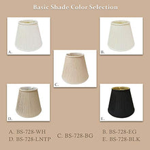 Load image into Gallery viewer, Royal Designs deep Empire Side Pleat Basic Lamp Shade, White, 9 x 18 x 14