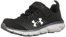 Load image into Gallery viewer, Under Armour Unisex Little Kid Pre School Assert 8 Alternate Closure , Black (001)/Mod Gray , 2