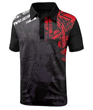 Load image into Gallery viewer, GEEK LIGHTING Mens Polo Shirt Sport Casual Short Sleeve Golf T-Shirt 066-Dredblack L