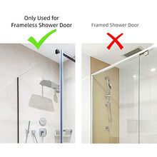 Load image into Gallery viewer, SUCUAYEO Shower Door Hooks, 7 Inches Silver 3 Pack, Over The Door Hooks for Bathroom Frameless Glass Shower Door, Extended Towel Hooks