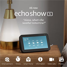 Load image into Gallery viewer, Echo Show 5 (2nd Gen, 2021 release) | Smart display with Alexa and 2 MP camera | Charcoal