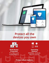 Load image into Gallery viewer, McAfee Total Protection 2022 | 5 Device | Antivirus Internet Security Software | VPN, Password Manager & Dark Web Monitoring Included | PC/Mac/Android/iOS | 1 Year Subscription | Key Card