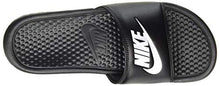 Load image into Gallery viewer, Nike Men's Benassi Just Do It Athletic Sandal, Black/White Noir/Blanc, 10.0 Regular US