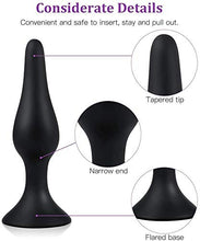 Load image into Gallery viewer, Heart anales Beads Pl'ugs Training Set Stainless Steel Gemstones Butt Pl'ugs for Men Set Beginners Amal Pl'ug Beads Begi'nners Toys for Women