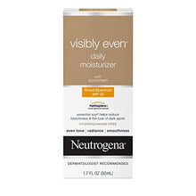 Load image into Gallery viewer, Neutrogena Visibly Even Daily Facial Moisturizer With Broad Spectrum SPF 30 Sunscreen, Face Lotion with Soy for Skin Discoloration, Dark Spots & Even Skin Tone, Hypoallergenic, 1.7 fl. Oz