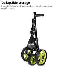 Load image into Gallery viewer, Janus Golf Push Cart, Golf cart for Golf Clubs, Golf Pull cart for Golf Bag, Golf Push carts 3 Wheel Folding, Golf Accessories for Men Women/Kids Practice and Game