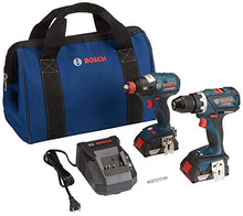 Load image into Gallery viewer, Bosch 18 V 2-Tool Combo Kit with EC Brushless 1/4 In. and 1/2 In. Socket-Ready Impact Driver and EC Brushless Compact Tough 1/2 In. Drill/Driver CLPK238-181