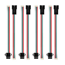 Load image into Gallery viewer, BTF-LIGHTING 20 Pairs JST SM 3 Pin Connectors for WS2812B WS2811 WS2812 SK6812 LED Strip Female Male 15cm 22awg Wire