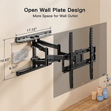 Load image into Gallery viewer, Full Motion TV Wall Mount and Universal TV Screws Pack Bundle