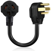 Load image into Gallery viewer, BOEEMI 4 Prong New Electric Dryer Plug Male to 3-Prong Old Dryer Receptacle Female Connector Adapter, NEMA 14-30P to 10-30R 4-Prong Dryer Outlet Adapter, 30A 125/250V 1.5FT, UL Compliant