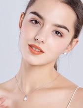 Load image into Gallery viewer, Mints Opal Jewelry Set Sterling Silver Pendant Necklace Stud Earrings October Birthstone Gemstone Fine Jewelry for Women