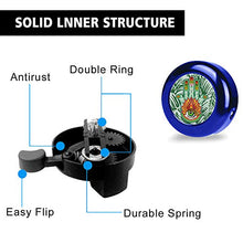Load image into Gallery viewer, ZYCCW Customized Design Bike Bicycle Bell, Loud Long Crisp Clear Sound for Adults Kids Mountain Road Bike BMX Electric Bike (Evil Eye Hamsa Hand)