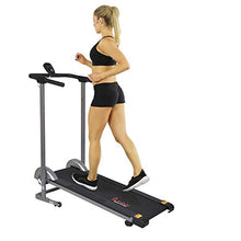 Load image into Gallery viewer, Sunny Health & Fitness SF-T1407M Manual Walking Treadmill, Gray